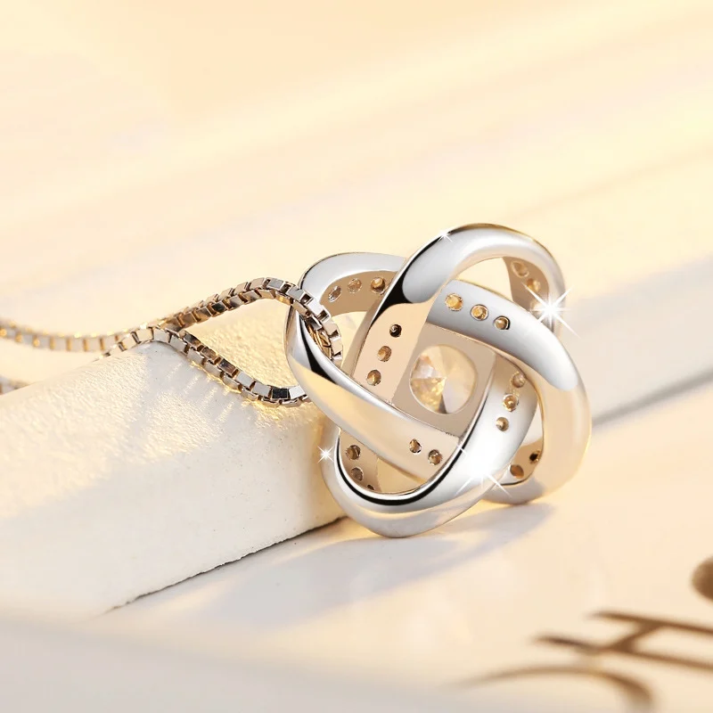 925 Sterling Silver Necklace for Women Forever Heart - Image 8