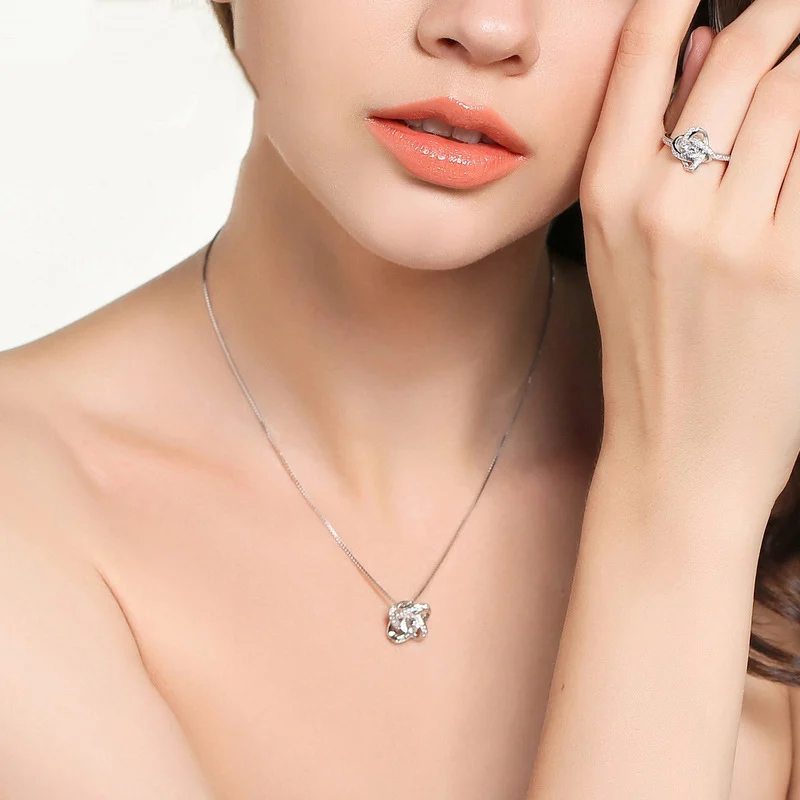 925 Sterling Silver Necklace for Women Forever Heart - Image 4