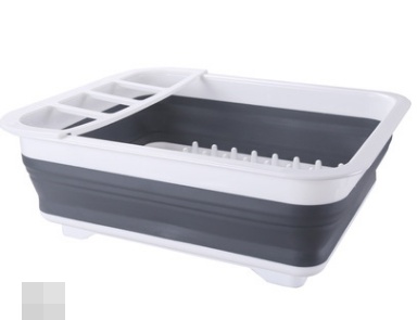Folding Kitchen Dish Drainer Drying Rack Tableware - Image 6