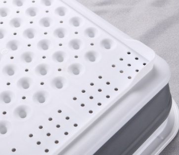 Folding Kitchen Dish Drainer Drying Rack Tableware - Image 5
