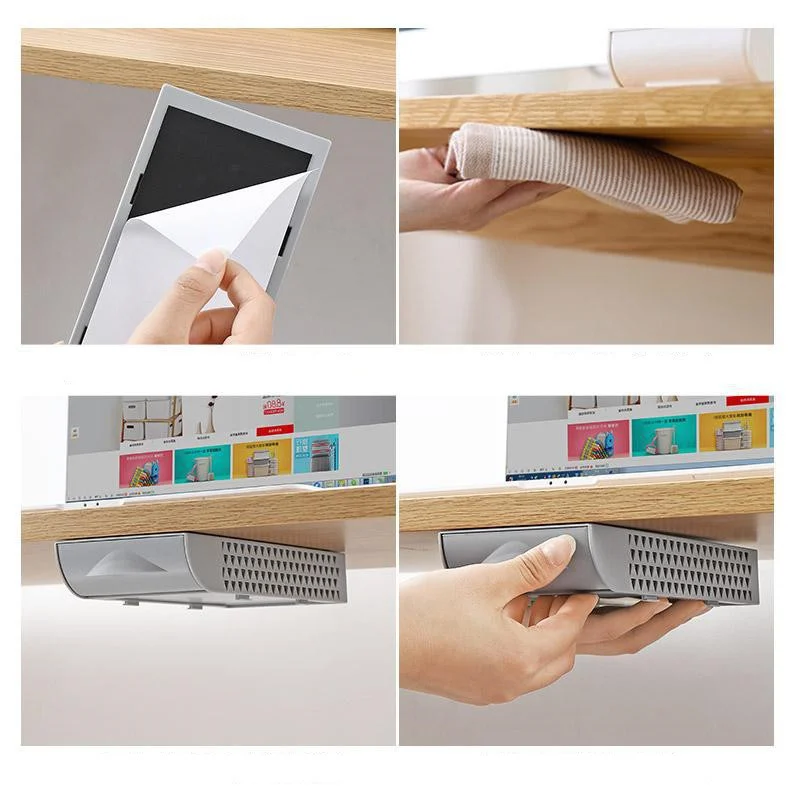 Stackable Hidden Office Drawer Organizer Under Desk Pen - Image 6