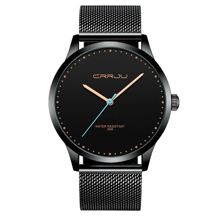 Stainless Steel Mesh Belt Fashion Watch Men - Image 3