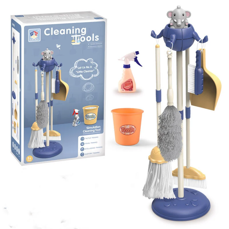 Kids Housework Tool Toys Plastic Cartoon Pretend Play - Image 2