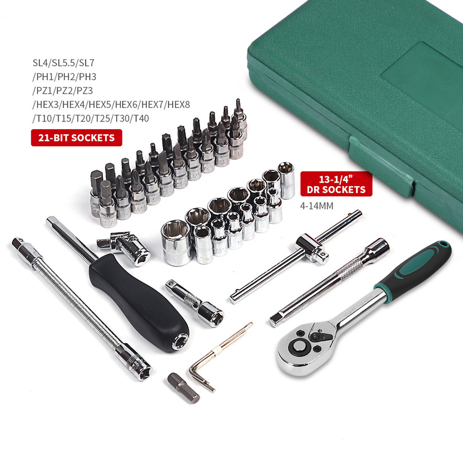 Car Repair Tool 46pcs Inch Socket Set Car Repair Tool - Image 5