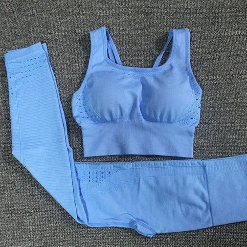 Sweat Yoga Pants For Women Leggings Top Set Clothes Floral - Image 5