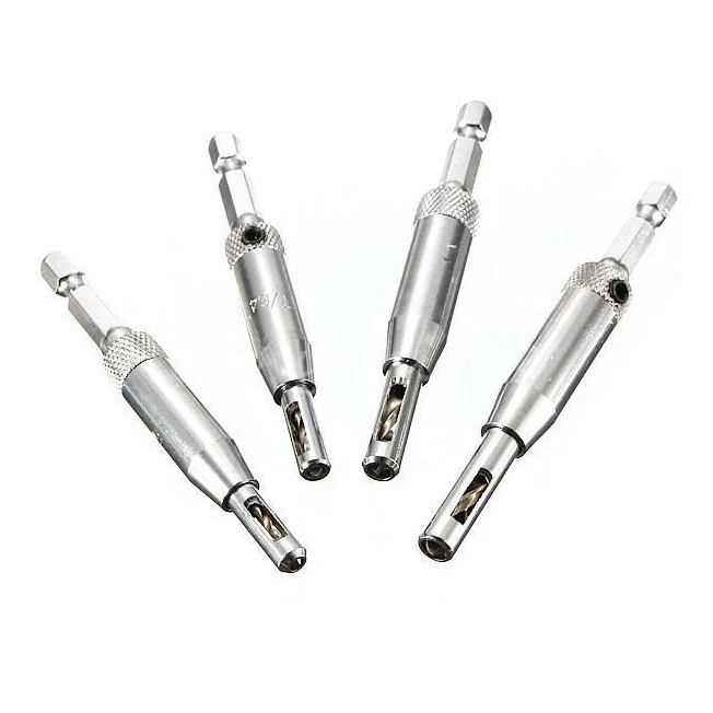 4Pcs Self Centering Hinge Drill Bits Set Door Cabinet - Image 5