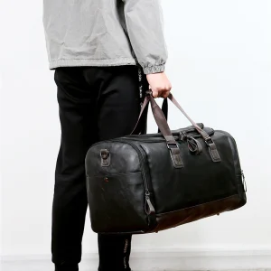 Pu Leather Large Capacity Travel Bag Men's Business