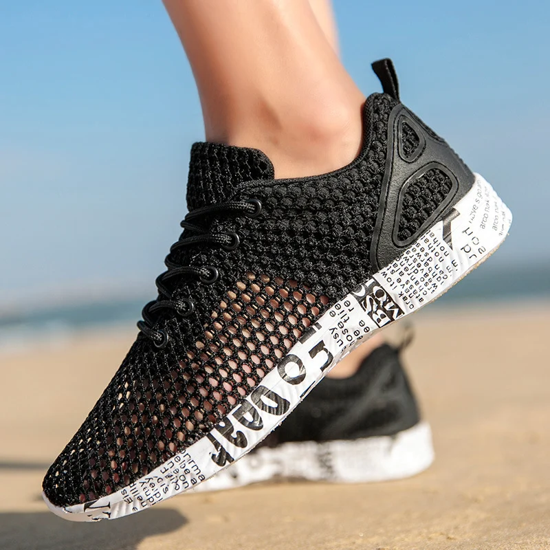 Casual Men's Shoes Breathable Sneakers Match Hollow