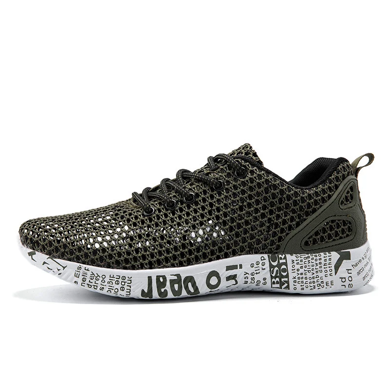 Casual Men's Shoes Breathable Sneakers Match Hollow - Image 3
