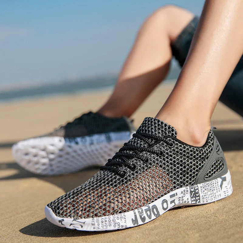 Casual Men's Shoes Breathable Sneakers Match Hollow - Image 4