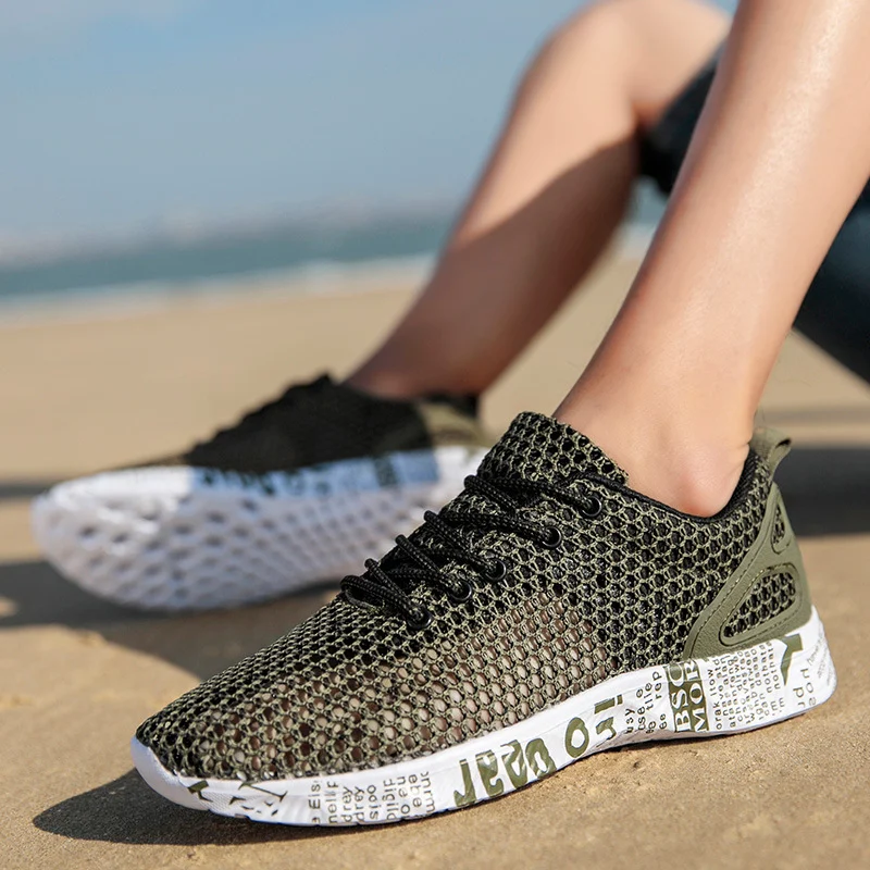 Casual Men's Shoes Breathable Sneakers Match Hollow - Image 5