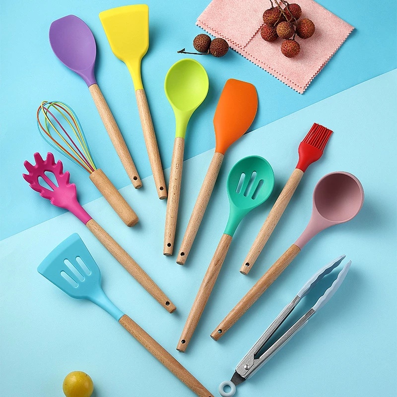 Silicone Kitchenware Cooking Utensils Set Heat - Image 5