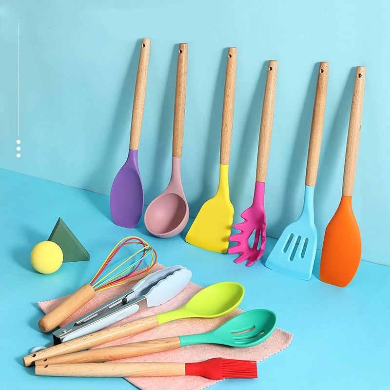 Silicone Kitchenware Cooking Utensils Set Heat - Image 3