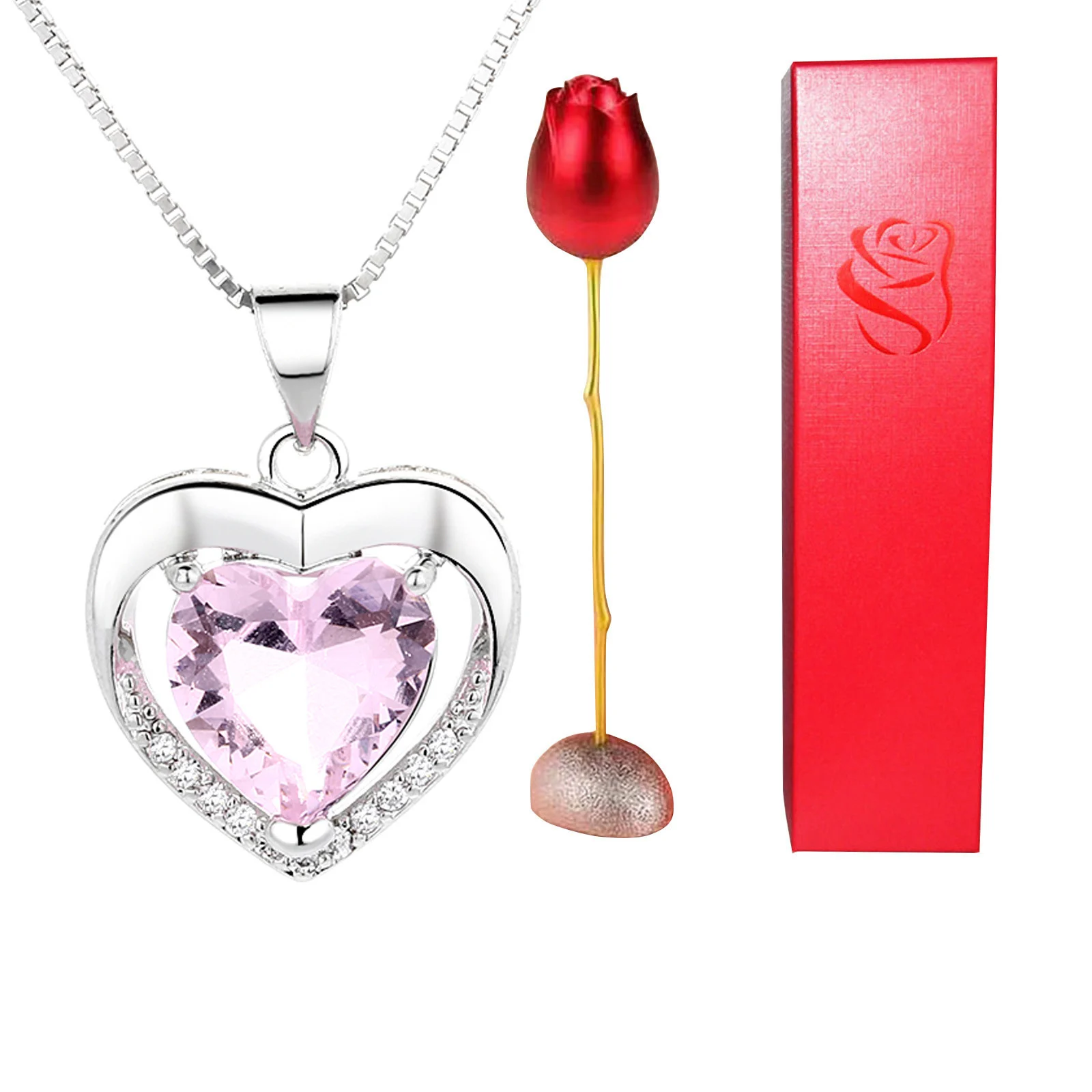 Valentines Day Gift Heart Shaped Blue Purple Crystal - Image 8