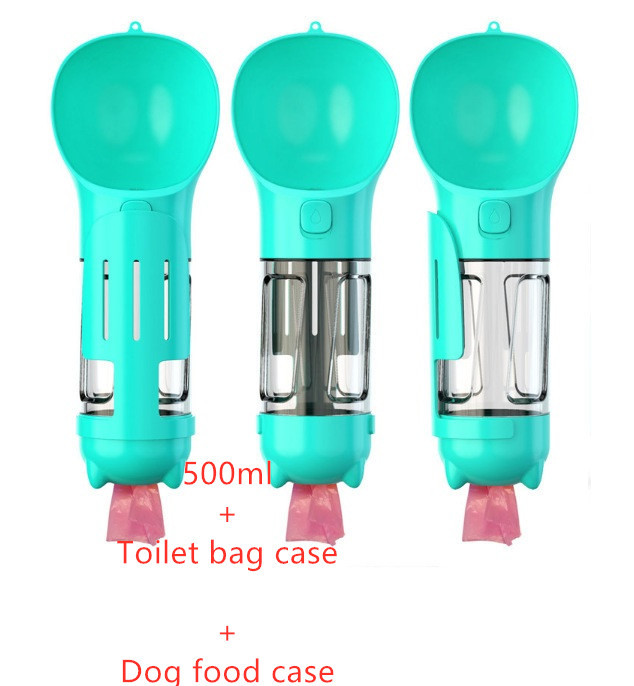 3-in-1 Portable Dog Water Bottle with Food Bowl & Bag Holder - Image 9
