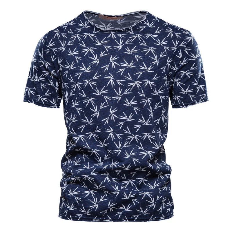 Casual Slim-Fit Stretch T-Shirt Men Short-Sleeved - Image 4
