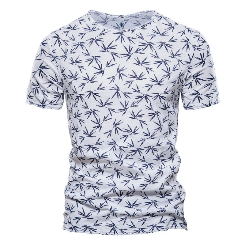 Casual Slim-Fit Stretch T-Shirt Men Short-Sleeved - Image 3