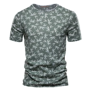 Casual Slim-Fit Stretch T-Shirt Men Short-Sleeved