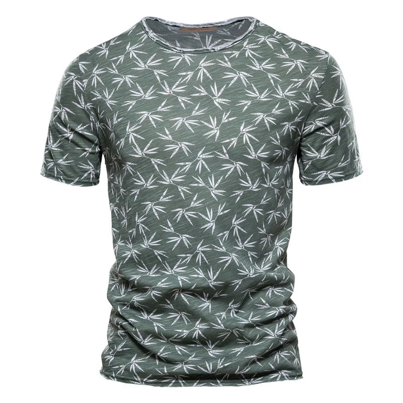 Casual Slim-Fit Stretch T-Shirt Men Short-Sleeved