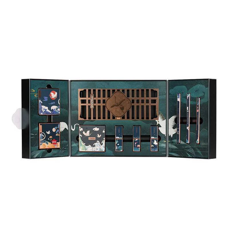 Chinoiserie Eyeshadow Carved Lipstick Set Makeup Set - Image 5