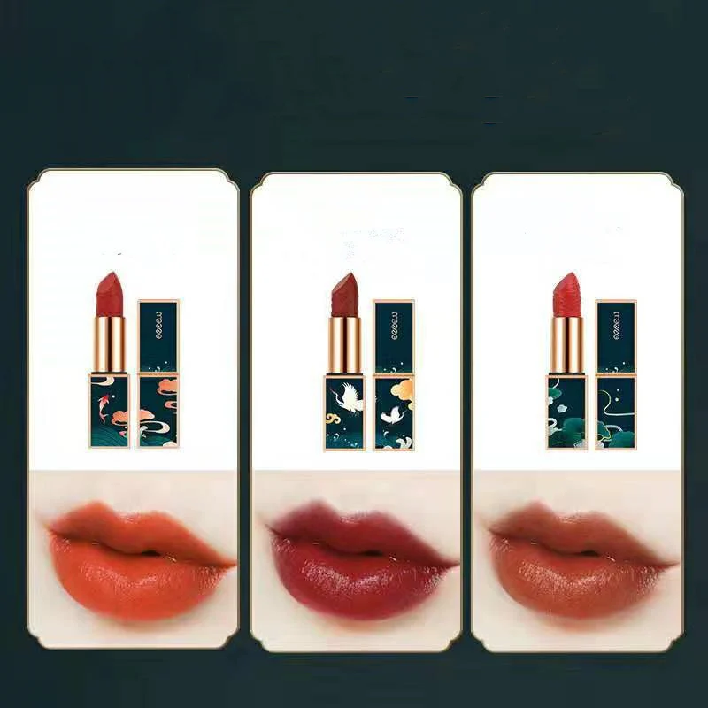 Chinoiserie Eyeshadow Carved Lipstick Set Makeup Set - Image 3