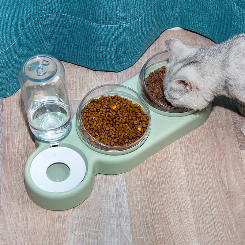 Pet Cat Bowl Automatic Feeder Dog Cat Food Bowl with - Image 9