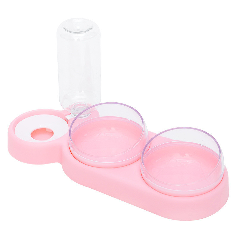 Pet Cat Bowl Automatic Feeder Dog Cat Food Bowl with - Image 3