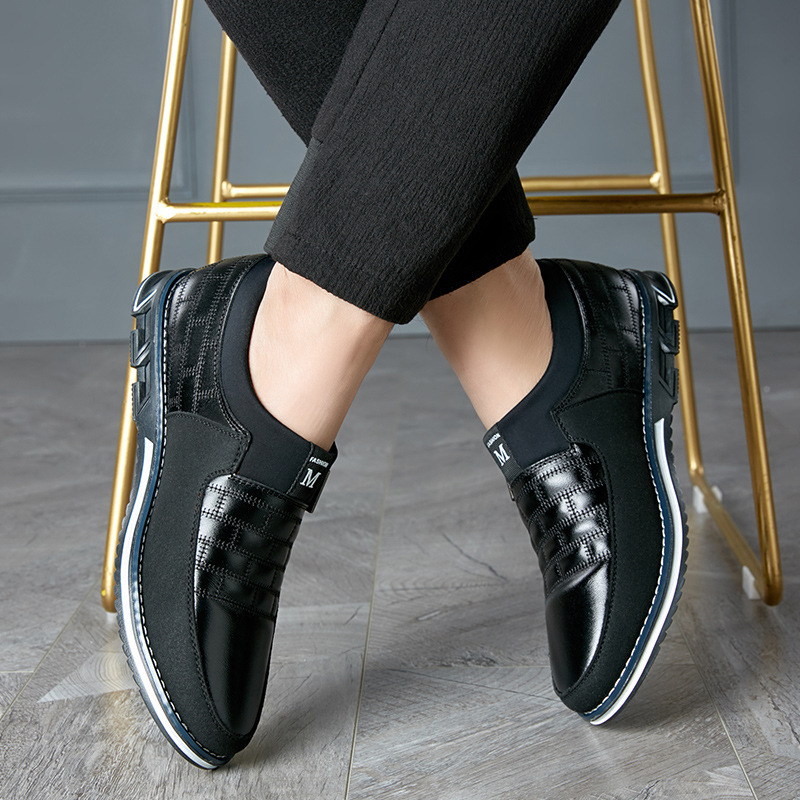 Large Size Leather Shoes Men Casual Leather Shoes Men - Image 5