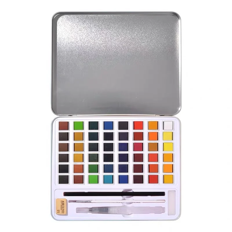 Pearlescent Solid Watercolor Paint Set Painting - Image 2