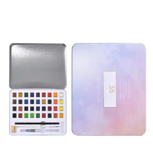 Pearlescent Solid Watercolor Paint Set Painting