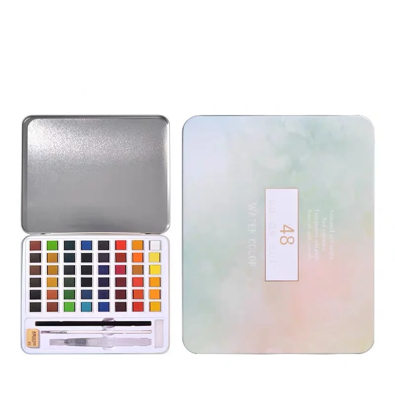 Pearlescent Solid Watercolor Paint Set Painting - Image 4