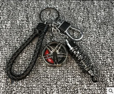 Car Trend Modified Wheel Shock Absorber Keychain Turbo - Image 2