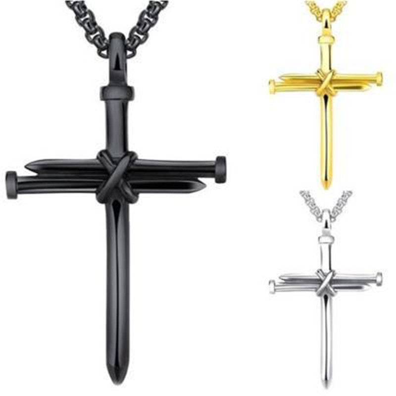 Men's Stainless Steel Cross Necklace - Image 6
