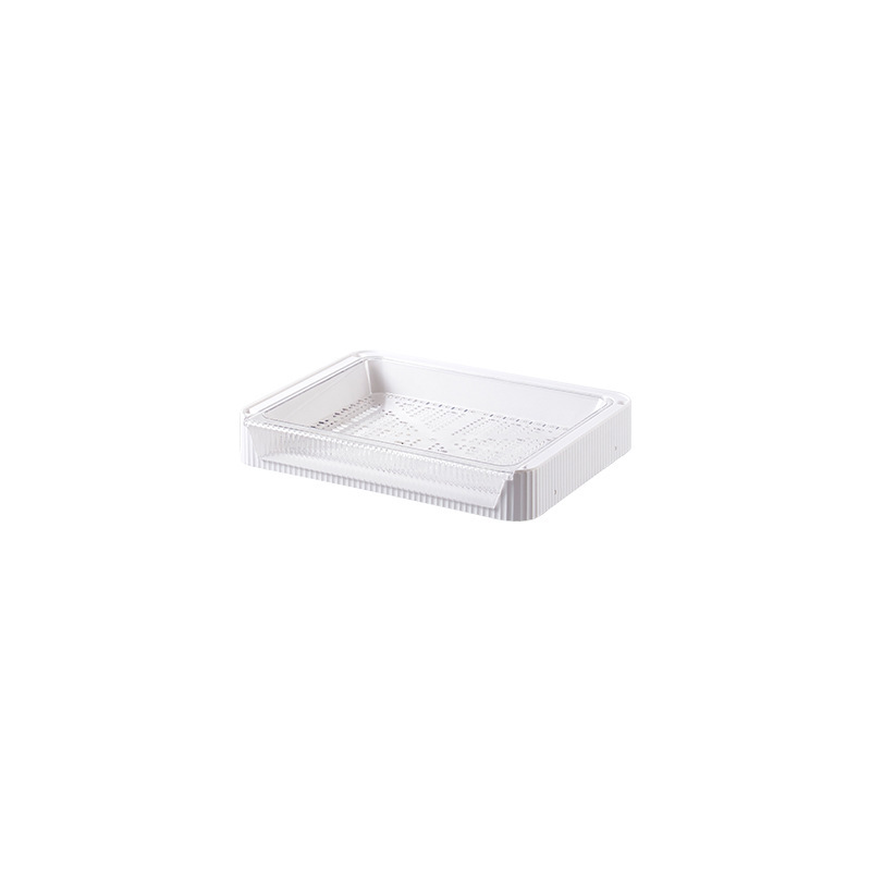 Kitchen Folding Storage Rack with Draining Basket Fruit - Image 4