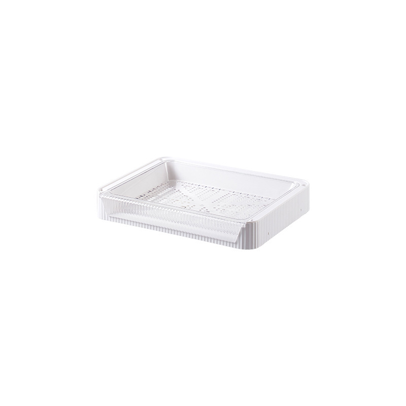 Kitchen Folding Storage Rack with Draining Basket Fruit - Image 5