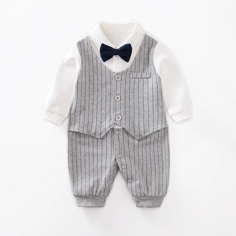 Baby Jumpsuit Spring and Autumn Gentleman Baby Clothes - Image 7