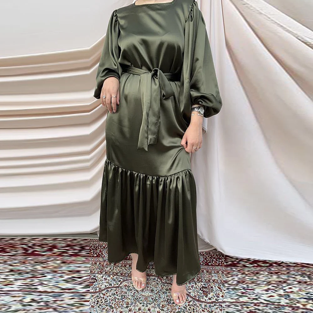 Ramadan Eid Mubarak Kaftan Dubai Abaya Turkey Islam Muslim Fashion Women Hijab Dress Caftan Marocain Dresses Vestidos Robe Femme - Image 4