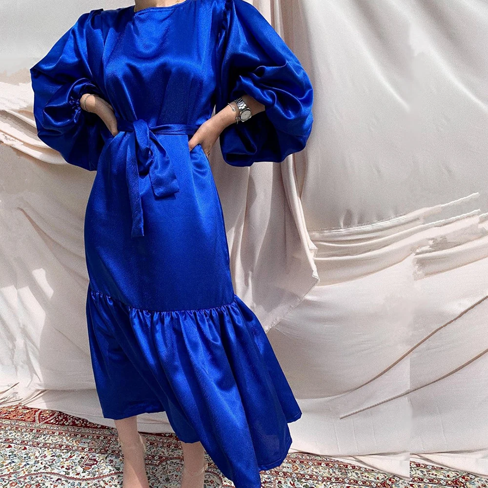 Ramadan Eid Mubarak Kaftan Dubai Abaya Turkey Islam Muslim Fashion Women Hijab Dress Caftan Marocain Dresses Vestidos Robe Femme - Image 3