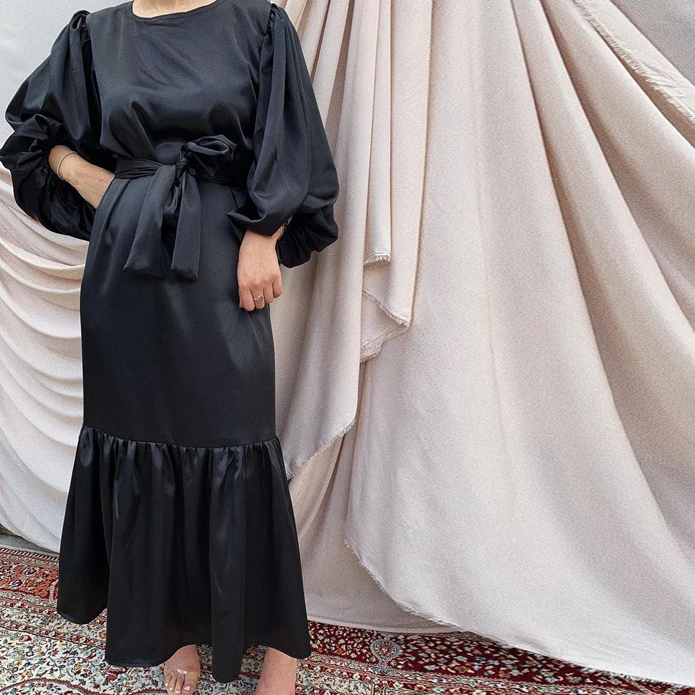 Ramadan Eid Mubarak Kaftan Dubai Abaya Turkey Islam Muslim Fashion Women Hijab Dress Caftan Marocain Dresses Vestidos Robe Femme - Image 2