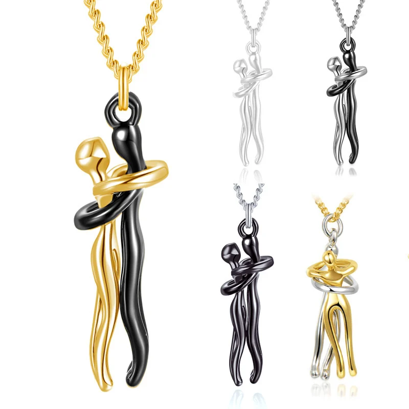 Affectionate Hug Necklace Couples Anniversary - Image 2
