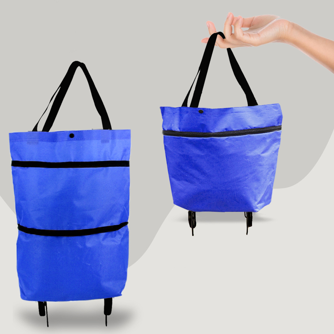 2 in 1 Foldable Shopping Cart with Wheels Premium - Image 8