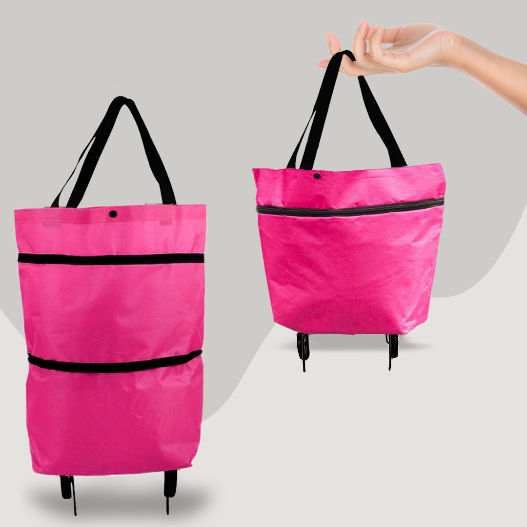 2 in 1 Foldable Shopping Cart with Wheels Premium - Image 10