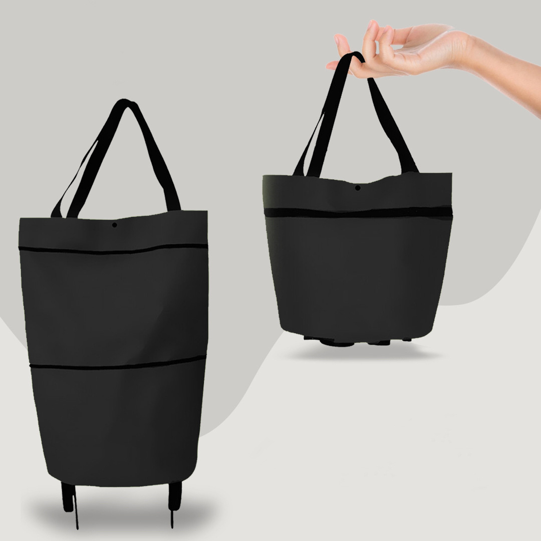 2 in 1 Foldable Shopping Cart with Wheels Premium - Image 7