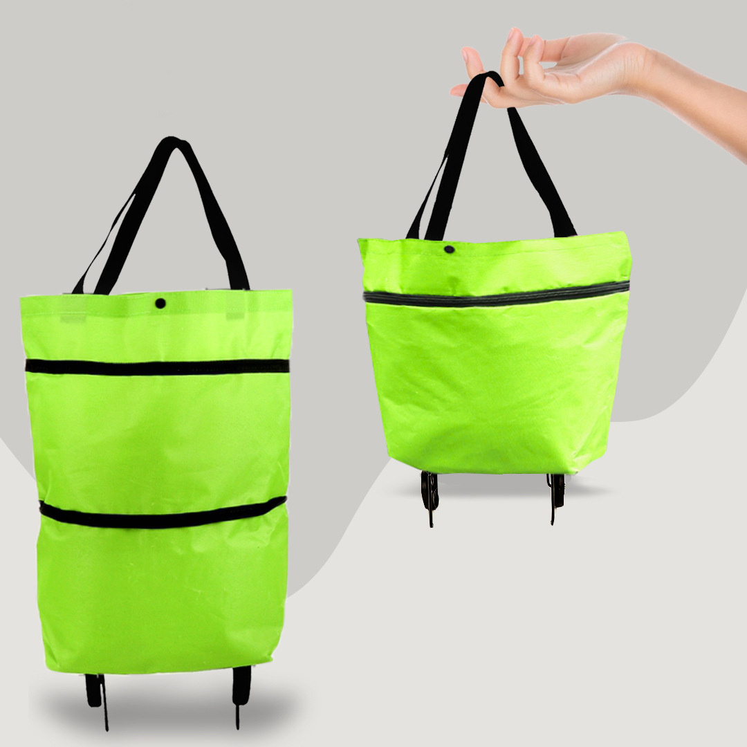 2 in 1 Foldable Shopping Cart with Wheels Premium - Image 9