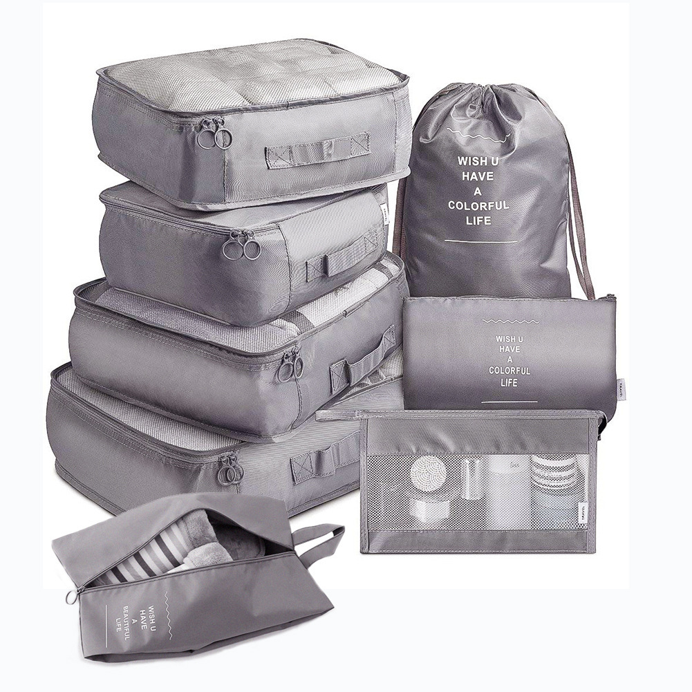 8-piece Set Luggage Divider Bag Travel Storage Clothes - Image 7