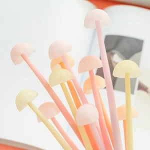 Luminous Mushroom Silicone Gel Pen Office Stationery