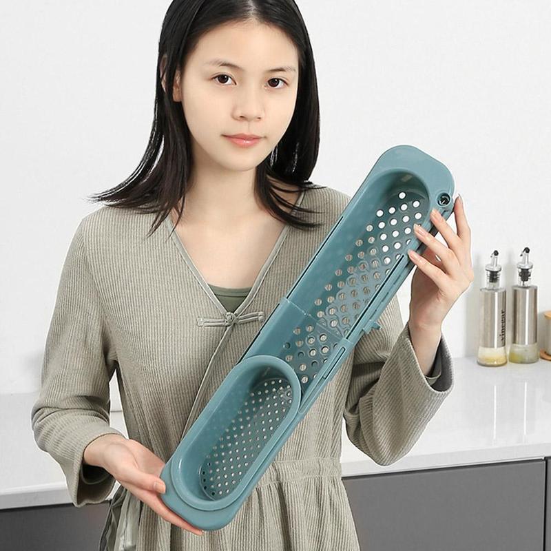 Telescopic Sink Rack Soap Sponge Holder Kitchen Sinks - Image 6