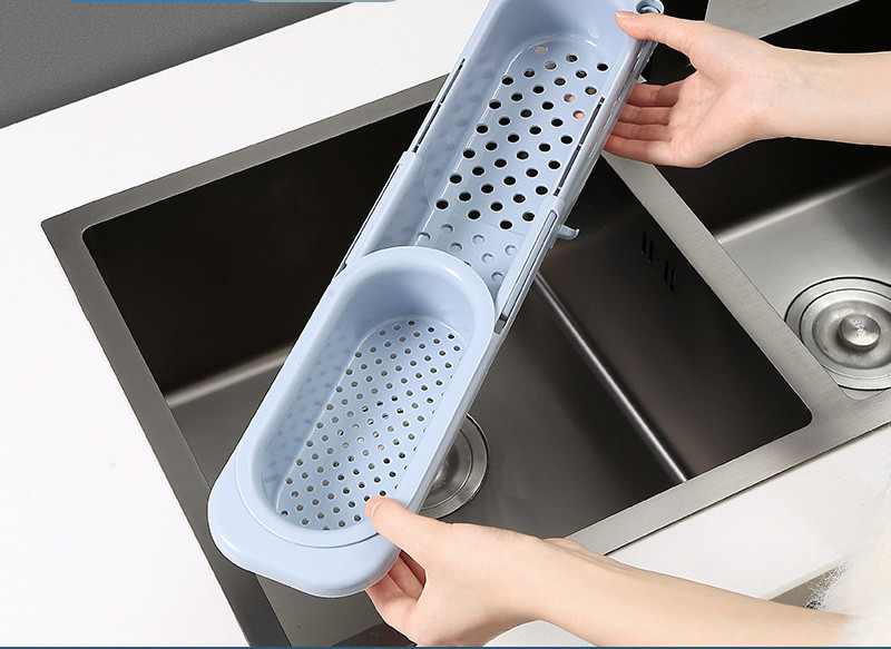 Telescopic Sink Rack Soap Sponge Holder Kitchen Sinks - Image 4