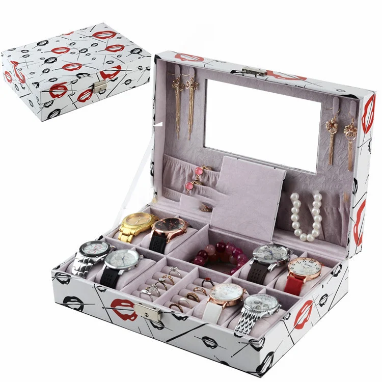 Women DIY Home Storage Desk Case Makeup Organizer Box - Image 3
