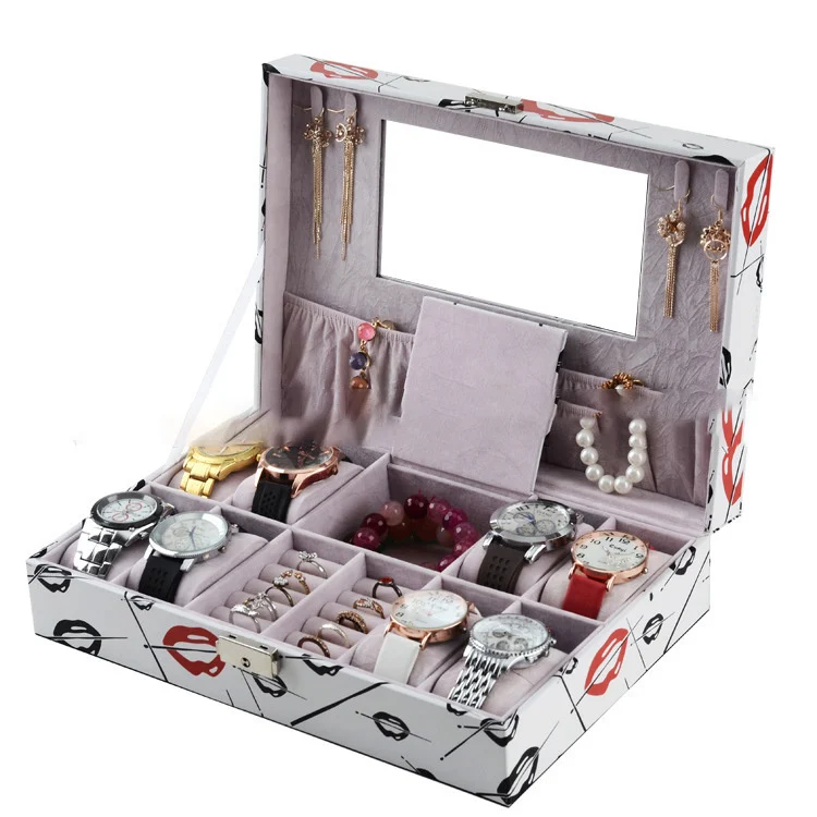 Women DIY Home Storage Desk Case Makeup Organizer Box - Image 4